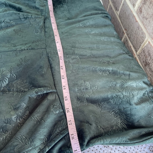 Soft Surroundings Velvet Green Long Sleeve Romper Pantsuit Size S - Picture 2 of 9